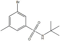 t-부틸3-브로모-5-메틸벤젠설폰아미드 구조식 이미지