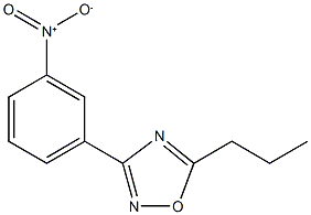 3-(3-Nitrophenyl)-5-propyl-1,2,4-oxadiazole 구조식 이미지