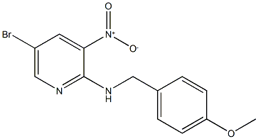 5-BroMo-N-(4-Methoxybenzyl)-3-nitropyridin-2-aMine 구조식 이미지