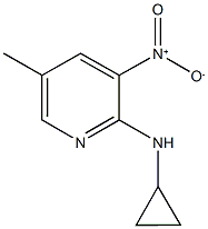 2-CyclopropylaMino-5-Methyl-3-nitropyridine 구조식 이미지