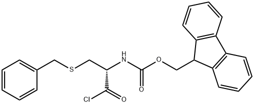 FMOC-CYS(BZL)-CL Structure