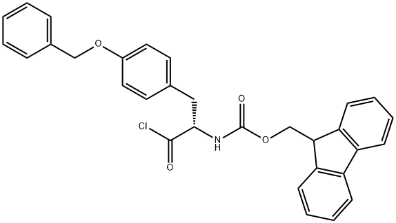 FMOC-O-BENZYL-L-TYROSYL CHLORIDE Structure