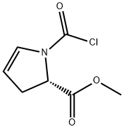 1H-Pyrrole-2-carboxylicacid,1-(chlorocarbonyl)-2,3-dihydro-,methylester,(S)-(9CI) Structure