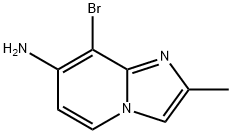 7-Amino-8-bromo-2-methylimidazo[1,2-a]pyridine Structure