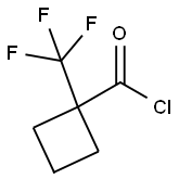 Cyclobutanecarbonyl chloride, 1-(trifluoroMethyl)- Structure