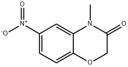 4-Methyl-6-nitro-2H-1,4-benzoxazin-3-one 구조식 이미지