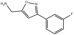 {[3-(3-fluorophenyl)isoxazol-5-yl]methyl}amine Structure
