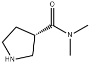 3-Pyrrolidinecarboxamide, N,N-dimethyl-, (3S)- Structure