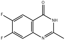 6,7-디플루오로-2-메틸퀴나졸린-4(3H)-온 구조식 이미지