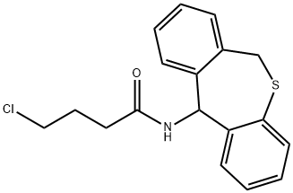 4-Chloro-N-(5,11-dihydro-10-thia-dibenzo[a,d]cyclohepten-5-yl)-butyramide Structure