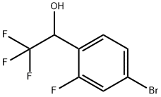 1-(4-브로모-2-플루오로페닐)-2,2,2-트리플루오로에탄올 구조식 이미지