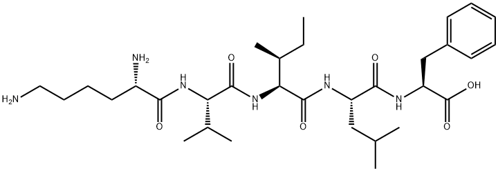 H-LYS-VAL-ILE-LEU-PHE-OH ACETATE SALT Structure