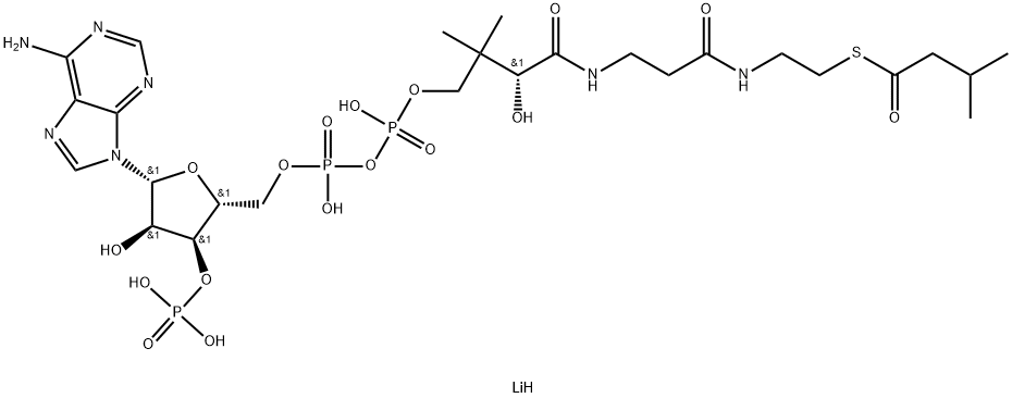 ISOVALERYLCOENZYME리튬염(C5:0) 구조식 이미지