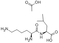 H-LYS-LEU-OH ACETATE SALT Structure