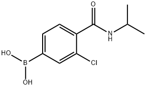 3-Chloro-4-(isopropylcarbaMoyl)benzeneboronic acid Structure