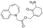 1H-1-BENZAZEPINE 1- ACETIC ACID, 3-AMINO-2,3,4,5-TETRAHYDRO-2-OXO PHENYL METHYL ESTER (+ ) 구조식 이미지