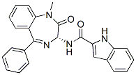 1H-INDOLE-2-CARBOXYLIC ACID ((R)-1-METHYL-2-OXO-5-PHENYL-2,3-DIHYDRO-1H-BENZO[E][1,4]DIAZEPIN-3-YL)-AMIDE Structure
