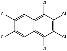 1,2,3,4,6,7-HEXACHLORONAPHTHALENE Structure