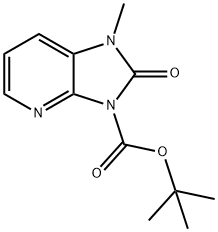 tert-Butyl 1-methyl-2-oxo-1H-imidazo[4,5-b]pyridine-3(2H)-carboxylate Structure