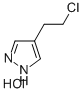 1H-PYRAZOLE, 4-(2-CHLOROETHYL)-, MONOHYDROCHLORIDE Structure