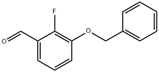 3-BENZYLOXY-2-FLUOROBENZALDEHYDE Structure