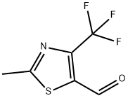 2-Methyl-4-(trifluoromethyl)-1,3-thiazole-5-carbaldehyde 구조식 이미지