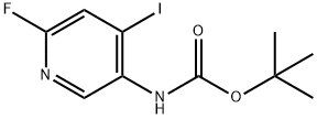 Carbamic acid, N-(6-fluoro-4-iodo-3-pyridinyl)-, 1,1-dimethylethyl ester Structure