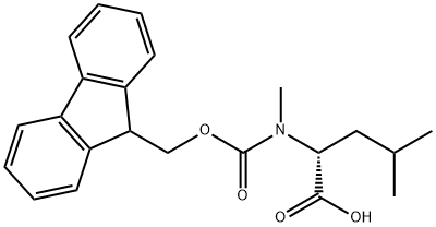 Fmoc-N-methyl-D-leucine Structure
