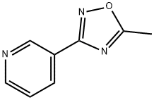 3-(5-메틸-1,2,4-옥사디아졸-3-일)피리딘 구조식 이미지