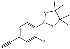4-Cyano-2-fluorophenylboronic acid, pinacol ester Structure