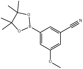 3-시아노-5-메톡시페닐보론산,피나콜에스테르 구조식 이미지