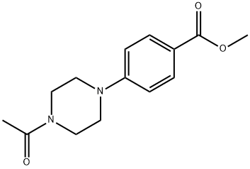 methyl 4-(4-acetylpiperazin-1-yl)benzoate 구조식 이미지