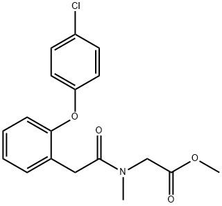 ethyl 2-(2-(2-(4-chlorophenoxy)phenyl)-N-MethylacetaMido)acetate 구조식 이미지