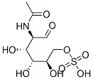 (2R,3R,4R,5R)-2-acetamido-3,4,5-trihydroxy-1-oxo-6-sulfooxy-hexane Structure