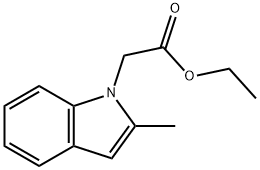 (2-methyl-indol-1-yl)-acetic acid ethyl ester Structure