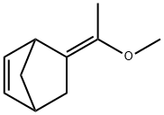 Bicyclo[2.2.1]hept-2-ene, 5-(1-methoxyethylidene)-, (E)- Structure