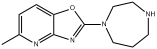 2-(1,4-diazepan-1-yl)-5-methyl[1,3]oxazolo[4,5-b]pyridine(SALTDATA: FREE) 구조식 이미지