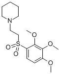 1-(2-((2,3,4-Trimethoxyphenyl)sulfonyl)ethyl)piperidine Structure