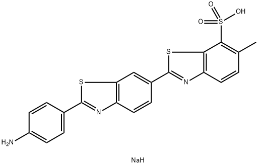 sodium 2'-(4-aminophenyl)-6-methyl[2,6'-bibenzothiazole]-7-sulphonate Structure