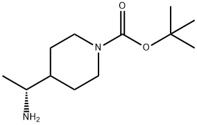 (R)-tert-butyl 4-(1-aminoethyl)piperidine-1-carboxylate Structure
