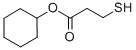 CYCLOHEXYL 3-MERCAPTOPROPIONATE Structure