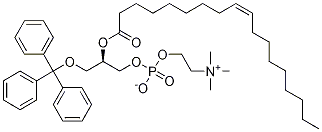 [R-(Z)]-4-Hydroxy-N,N,N-triMethyl-9-oxo-7-[(triphenylMethoxy)Methyl]-3,5,8-trioxa-4-phosphahexacos-17-en-1-aMiniuM 4-Oxide Inner Salt Structure