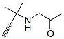 2-Propanone, 1-[(1,1-dimethyl-2-propynyl)amino]- (9CI) 구조식 이미지