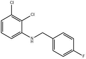 2,3-디클로로-N-(4-플루오로벤질)아닐린 구조식 이미지