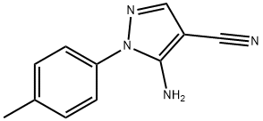 5-AMINO-1-(4-METHYLPHENYL)-1H-PYRAZOLE-4-CARBONITRILE 구조식 이미지