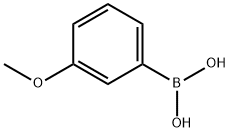 3-Methoxyphenylboronic acid 구조식 이미지