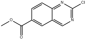 6-Quinazolinecarboxylic acid, 2-chloro-, methyl ester 구조식 이미지