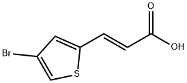 3-(4-Bromo-2-thienyl)acrylic acid 구조식 이미지