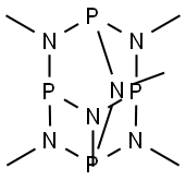 2,4,6,8,9,10-Hexamethyl-2,4,6,8,9,10-hexaaza-1,3,5,7-tetraphosphaadamantane Structure