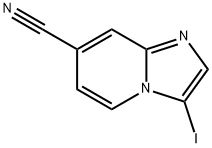 IMidazo[1,2-a]pyridine-7-carbonitrile, 3-iodo- 구조식 이미지